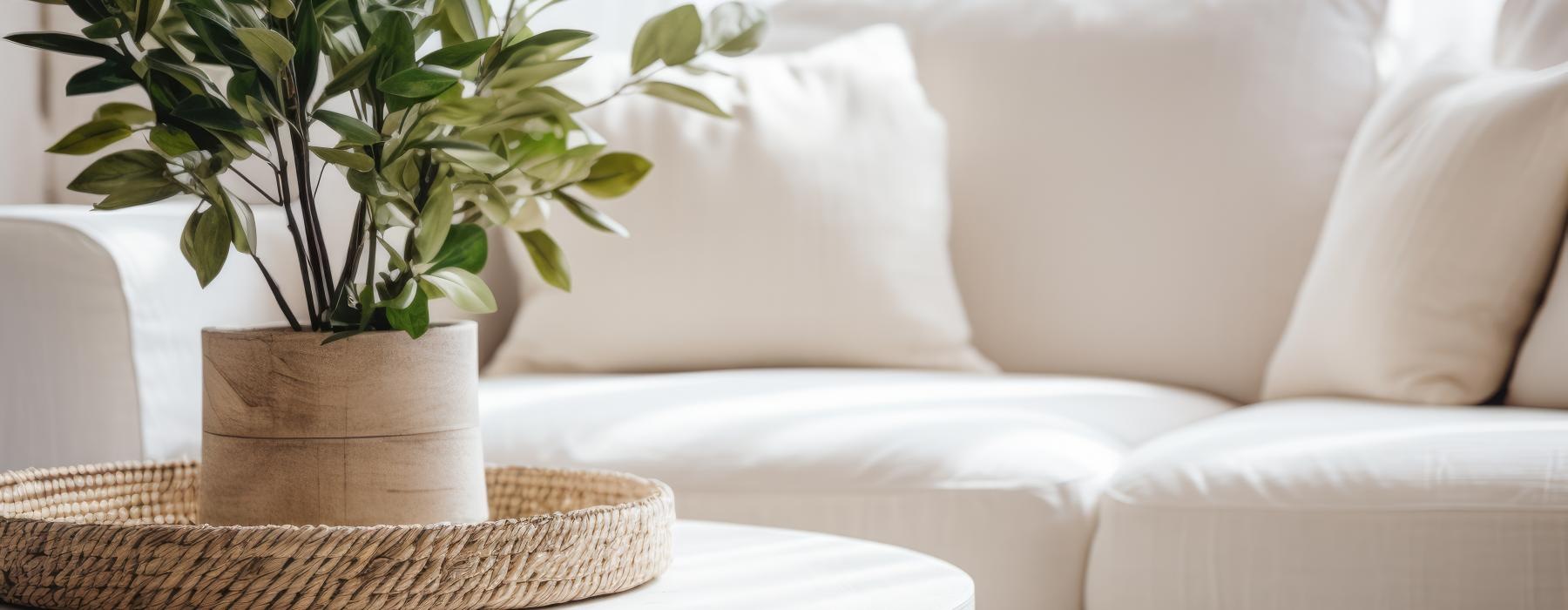 a potted plant on a table